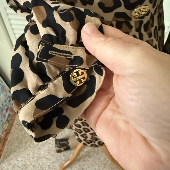 Tory Burch Leopard Print Long Sleeve Dress - Picture 8 of 14